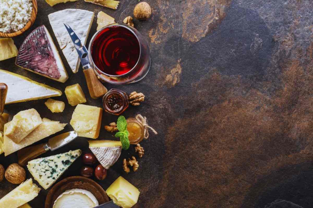 formaggio e vino